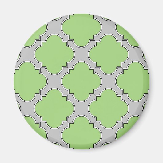 Green Quatrefoil Magneet (Voorkant)