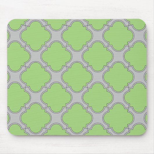 Green Quatrefoil Muismat (Voorkant)
