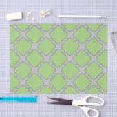 Green Quatrefoil Tissuepapier (Craft)