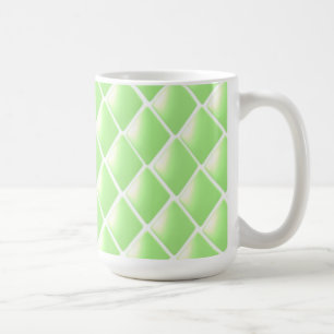 Green Quilted Diamond Pattern Koffiemok