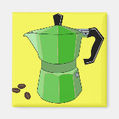Green Rainbow Espresso Magneet (Voorkant)