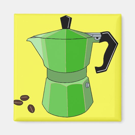 Green Rainbow Espresso Magneet (Voorkant)