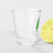 Green Rainbow Irish Shamrock Happy St Patricks Day Shot Glas (Links)