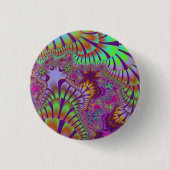 Green Rainbow Melt Ronde Button 3,2 Cm (Voorkant)