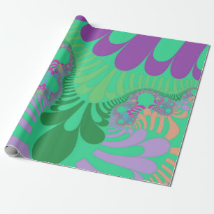 Green Rainbow Mod Cadeaupapier