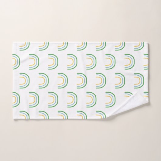 Green Rainbow Painting Irish Pattern Towel set Bad Handdoek (Handdoek)