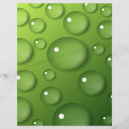 Green Raindrop Pattern