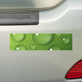 Green Raindrop Pattern Bumpersticker (Op auto)