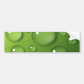 Green Raindrop Pattern Bumpersticker (Voorkant)