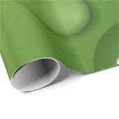 Green Raindrop Pattern Cadeaupapier (Rol Hoek)