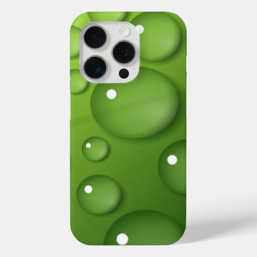 Green Raindrop Pattern Case-Mate iPhone Case (Achterkant)