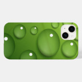 Green Raindrop Pattern Case-Mate iPhone Case (Achterkant (horizontaal))