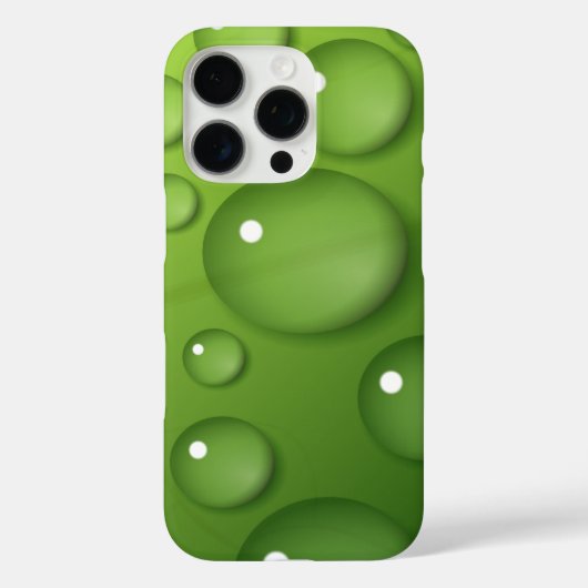 Green Raindrop Pattern Case-Mate iPhone Case (Achterkant)