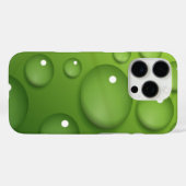 Green Raindrop Pattern Case-Mate iPhone Case (Achterkant (horizontaal))