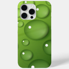 Green Raindrop Pattern iPhone 15 Pro Max Hoesje