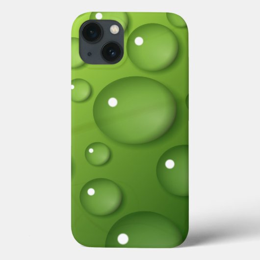 Green Raindrop Pattern Case-Mate iPhone Case (Achterkant)
