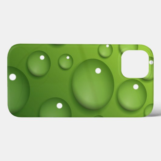 Green Raindrop Pattern Case-Mate iPhone Case (Achterkant (horizontaal))