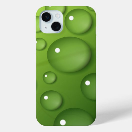 Green Raindrop Pattern Case-Mate iPhone Case (Achterkant)