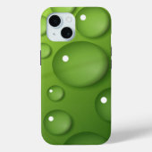 Green Raindrop Pattern Case-Mate iPhone Case (Achterkant)