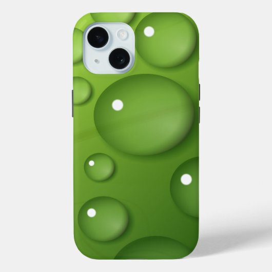 Green Raindrop Pattern Case-Mate iPhone Case (Achterkant)