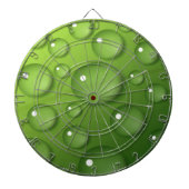 Green Raindrop Pattern Dartbord (Voorkant)