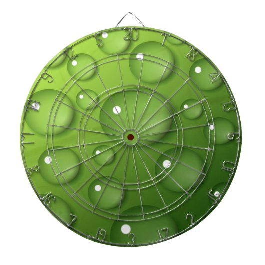 Green Raindrop Pattern Dartbord (Voorkant)