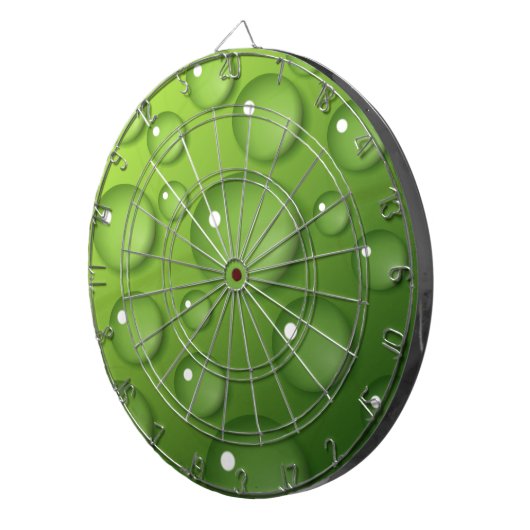 Green Raindrop Pattern Dartbord (Voorkant Rechts)