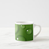 Green Raindrop Pattern Espresso Kop (Rechts)