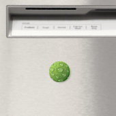 Green Raindrop Pattern Magneet (Insitu (Vaatwasser))