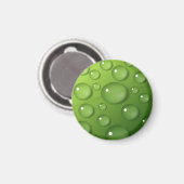 Green Raindrop Pattern Magneet (Voorkant / Achterkant)