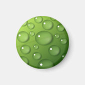 Green Raindrop Pattern Magneet (Voorkant)