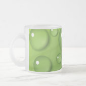 Green Raindrop Pattern Matglas Koffiemok (Links)