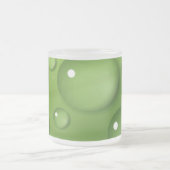Green Raindrop Pattern Matglas Koffiemok (Center)