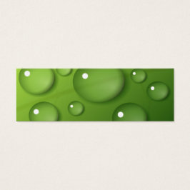 Green Raindrop Pattern Mini Visitekaartjes