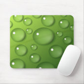 Green Raindrop Pattern Muismat (Met muis)