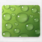 Green Raindrop Pattern Muismat (Voorkant)