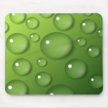 Green Raindrop Pattern