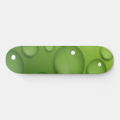 Green Raindrop Pattern Persoonlijk Skateboard (Horizontaal)