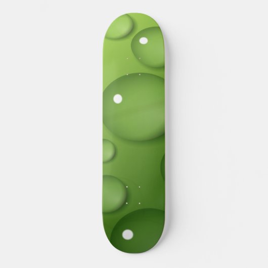 Green Raindrop Pattern Persoonlijk Skateboard (Voorkant)