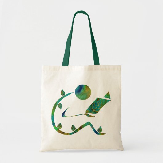 Green Reader Bag Tote Bag (Voorkant)
