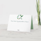 Green Reader-Wenskaart Kaart (Achterkant)