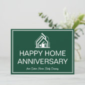 Green Real Estate Business Customized Marketing Kaart (Staand voorkant)