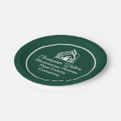 Green Real Estate Company Customized Realtor Party Papieren Bordje (Gekanteld)