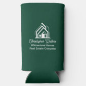 Green Real Estate Company Customized Realtor Seltzer Blikjeskoeler (Achterkant)