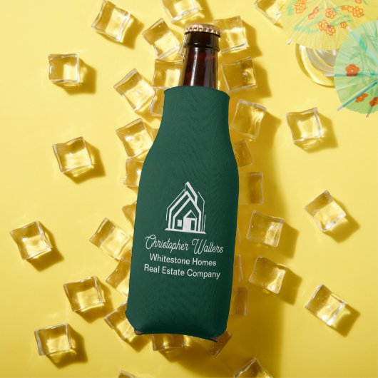 Green Real Estate Company Personalized Realtor Flesjeskoeler (Insitu Zomer)