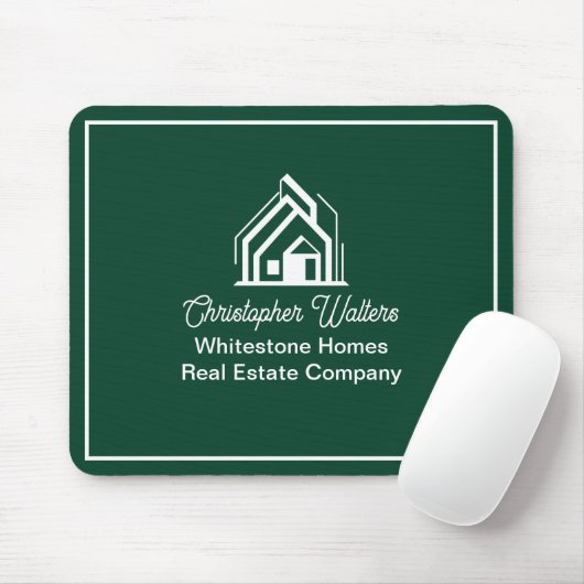 Green Real Estate Company Personalized Realtor Muismat (Met muis)