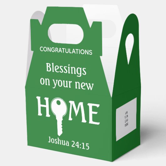 Green Realtor to Client NEW HOME Closing Gift Bedankdoosjes (Geopend)