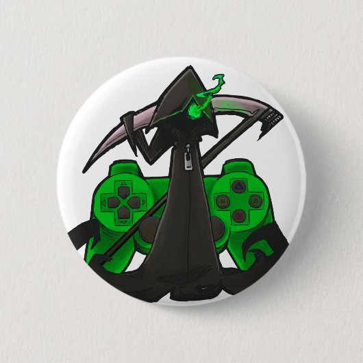 Green Reaper Badge Ronde Button 5,7 Cm (Voorkant)