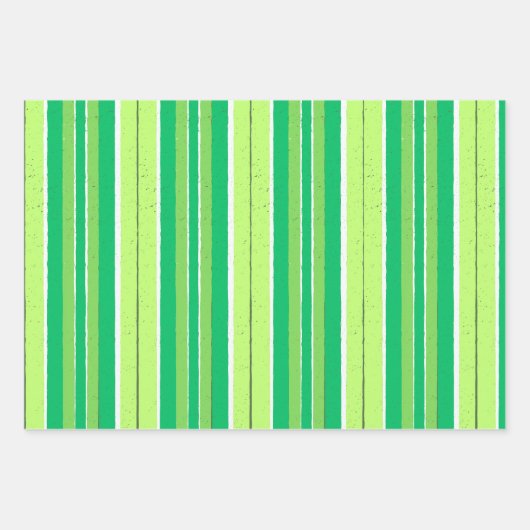 Green Red And Blue Geometrical Stripes Inpakpapier Vel (Voorkant)