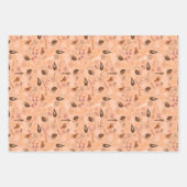 Green Red and Pink Christmas Forest Village Inpakpapier Vel (Voorkant 2)